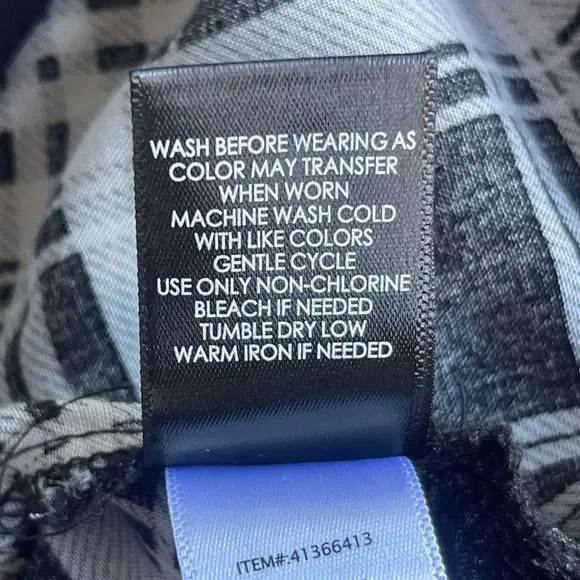 Torrid Harper Black and White Plaid Women's Top - Picture 7 of 12